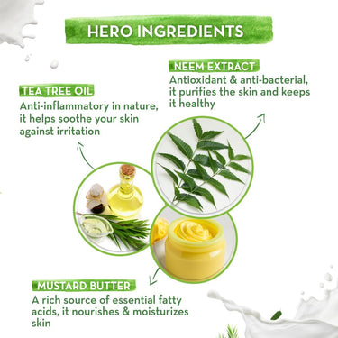 Mamaearth Neem Moisturizing Lotion Soap with Neem & Tea Tree for Skin Purification (Value Pack Of 8)-125 gX8 Units For Skin Protection|Soothes Inflammation|Deeply Cleanses|76% TFM Grade 1 Soap